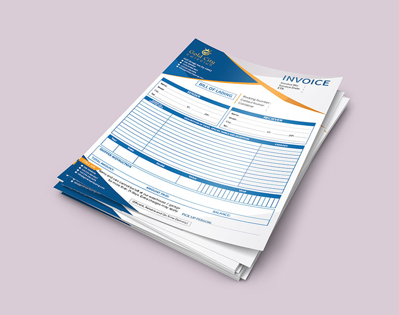 نموذج دفتر فواتير