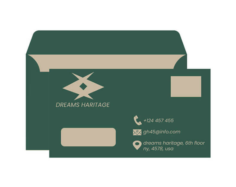 نموذج ظرف مراسلات