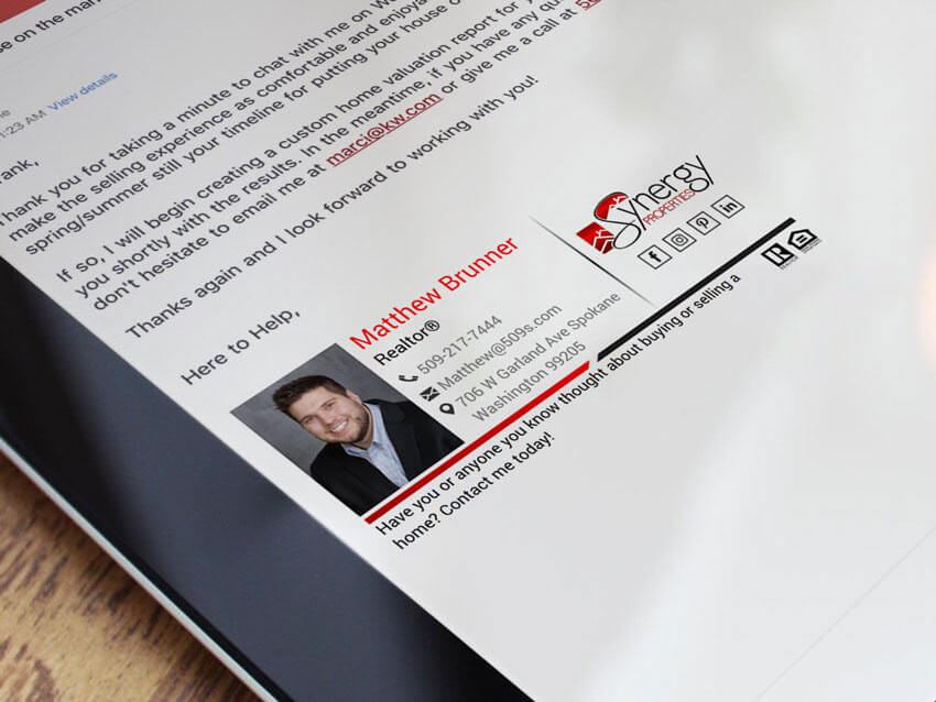 نموذج توقيع البريد الالكتروني