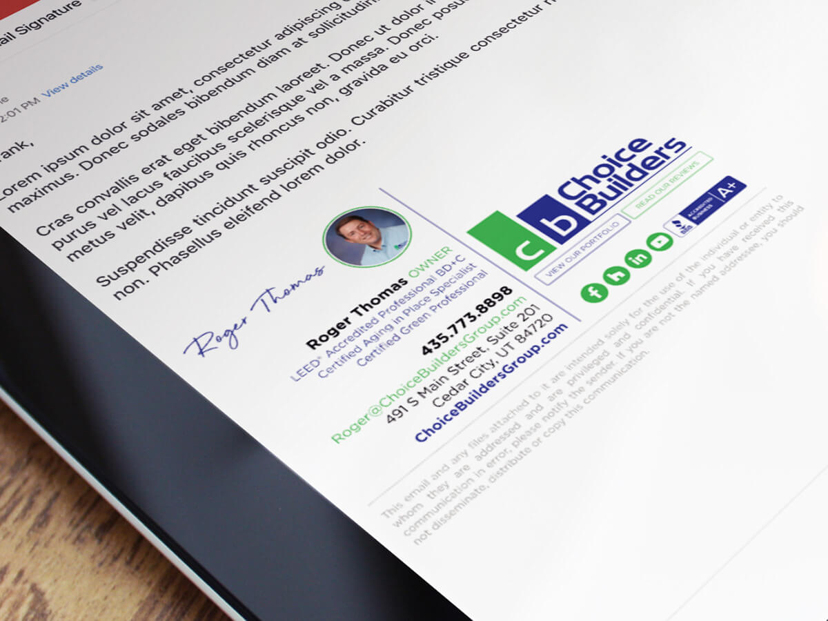 نموذج توقيع البريد الالكتروني