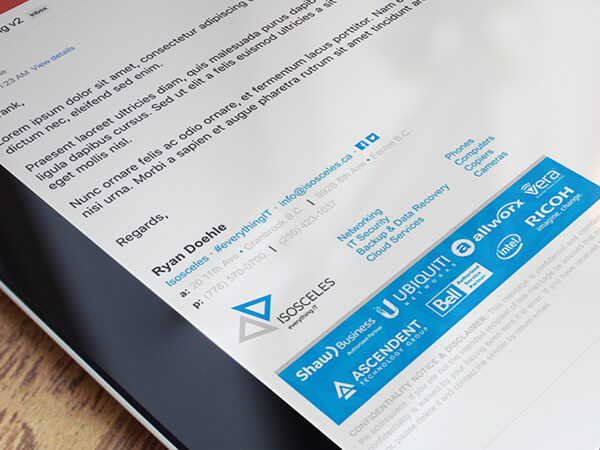 نموذج توقيع البريد الالكتروني