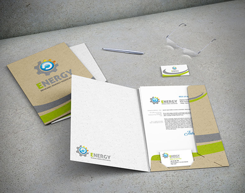 نموذج حافظة اوراق فولدر