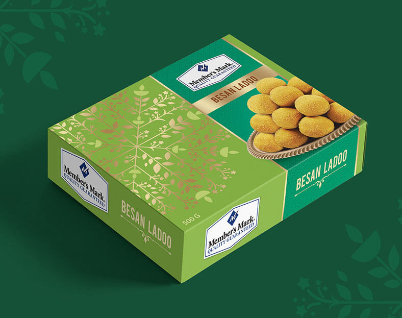 نموذج علبة كرتون للمنتج