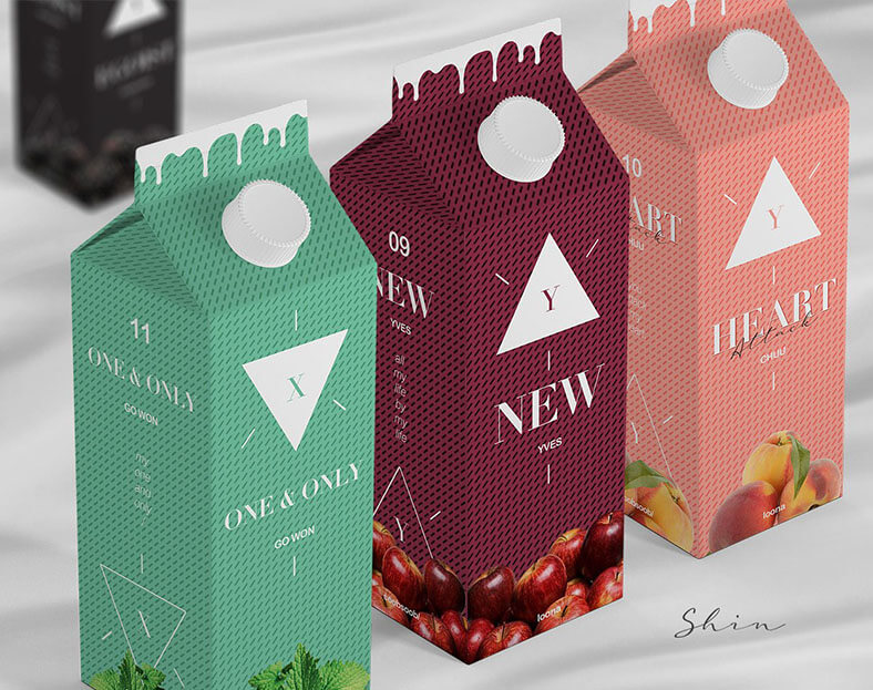 نموذج علبة كرتون للمنتج