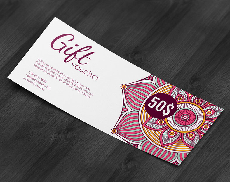 نموذج كوبون هدية Gift Certificate